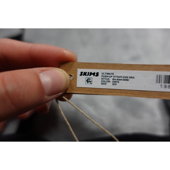 Skims 32D Black Onyx Clay Ultimate Push Up Strapless Bra BA-BAN-9056 NWT - Picture 2 of 5